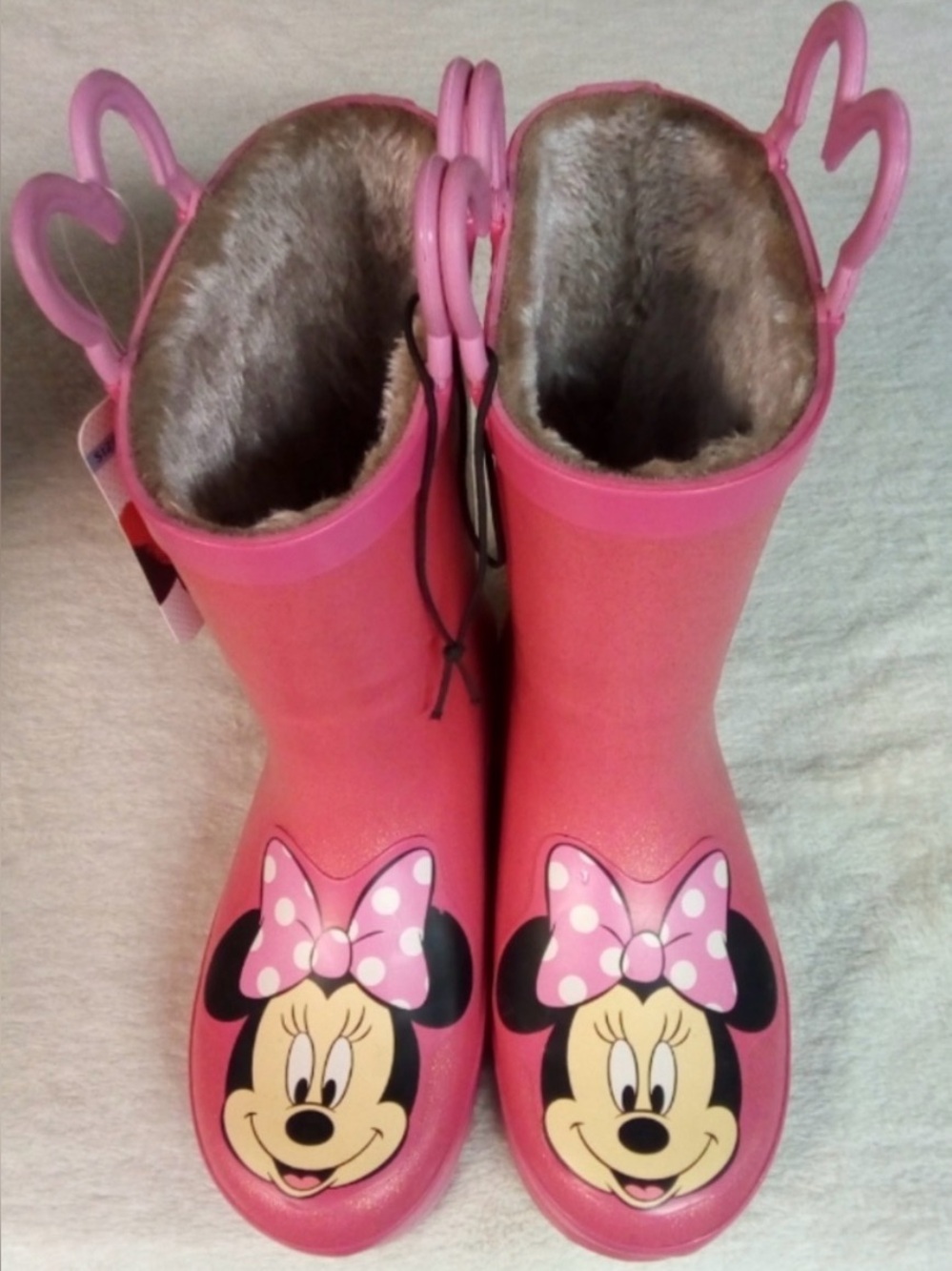Minnie Mouse Western Chief Pink Kids Rain Boots  NWT